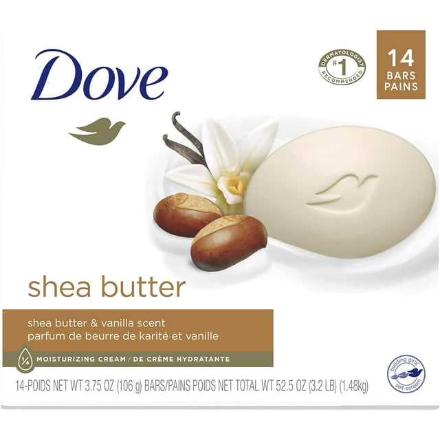 Dove Beauty Bar Gentle Skin Cleanser Moisturizing For Gentle Soft Skin Care Shea Butter More 8024