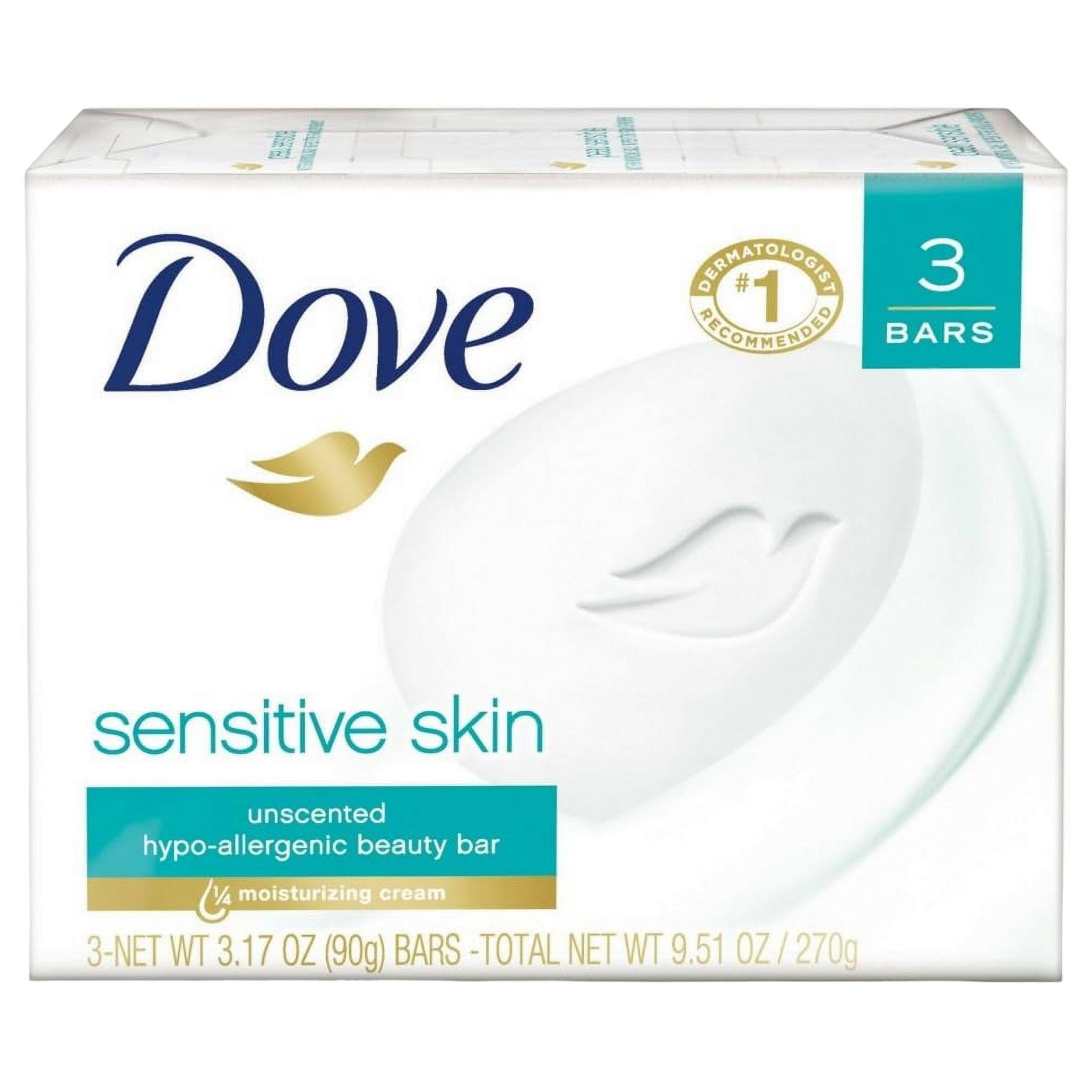 Dove Sensitive Skin Beauty Bar Moisturizing And Gentle Hand Care 