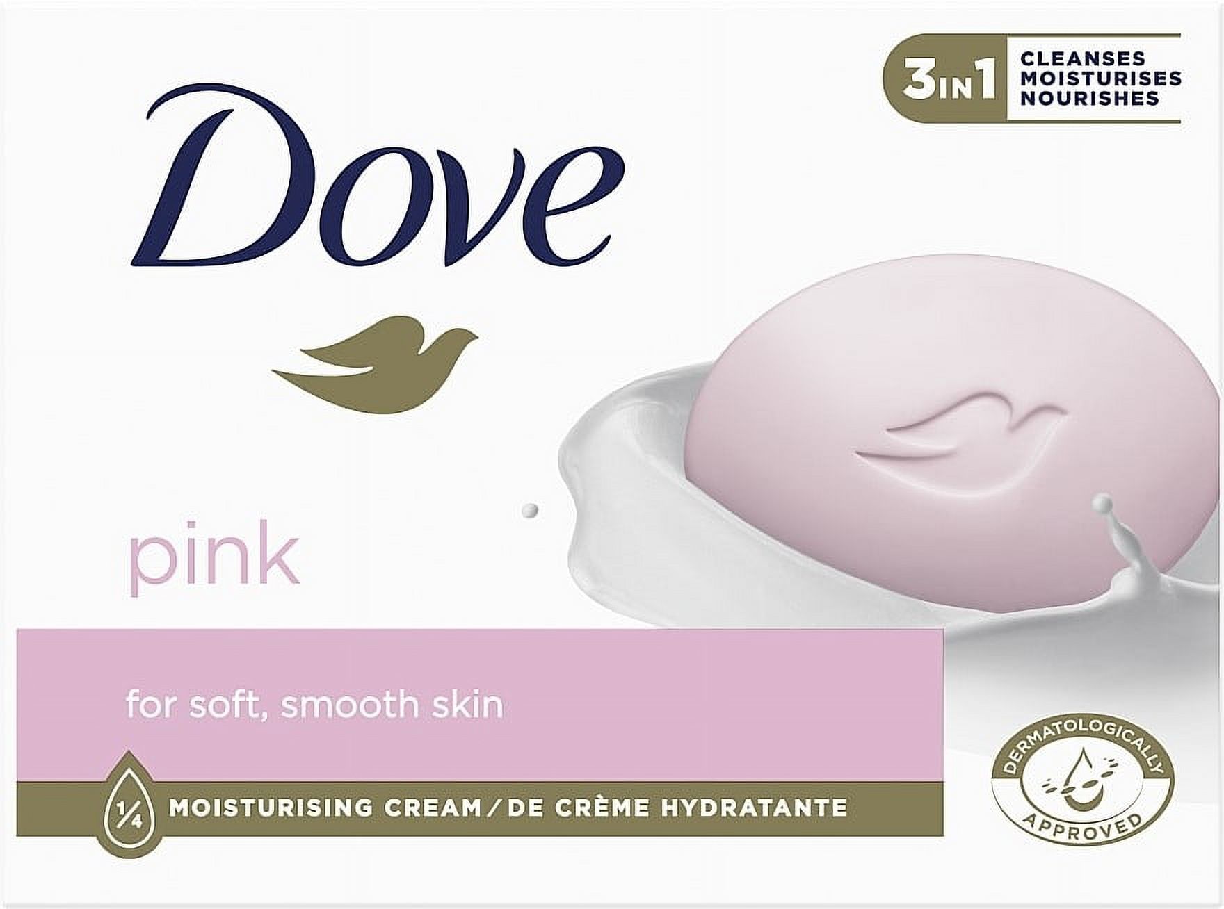 Dove Beauty Bar Pink More Moisturizing Than Ordinary Bar Soap Gentle ...