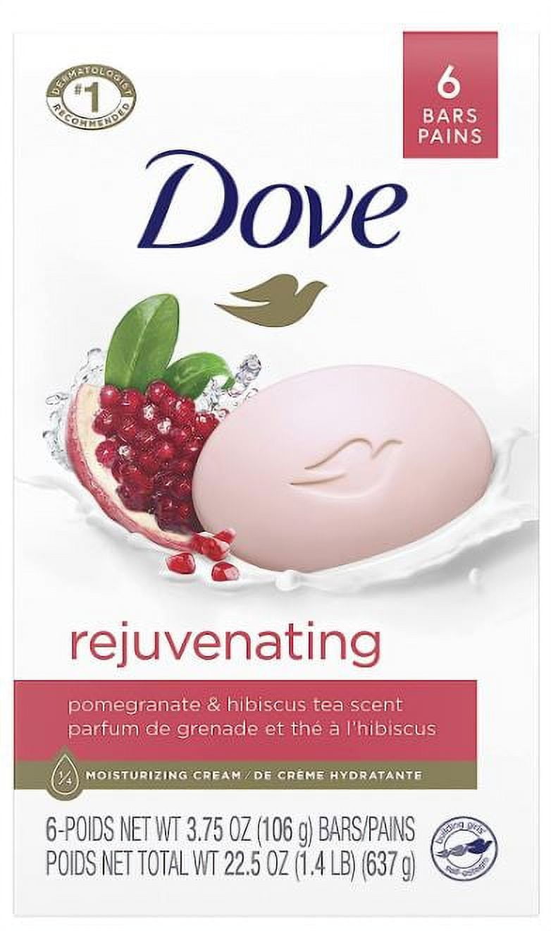 Dove Beauty Bar Pomegranate and Lemon Verbena 3.75 oz 6 Bars