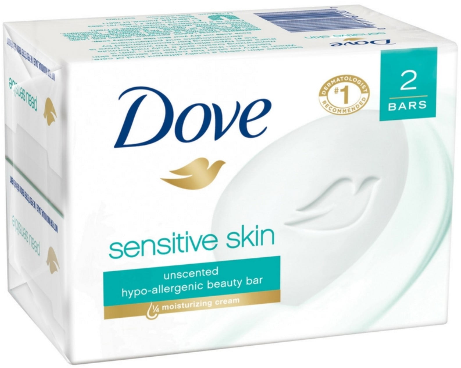 Dove Beauty Sensitive Skin Bar Soap - Unscented - 2.6oz : Target