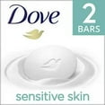thumbnail image 1 of Dove Beauty Bar Sensitive Skin More Moisturizing Than Bar Soap, 3.75 oz, 2 Bars (Pack of 6), 1 of 1