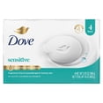 thumbnail image 1 of Dove Beauty Bar Soap For Sensitive Skin, Sensitive, Fragrance Free, 3.75 oz 4 Bars, 1 of 11