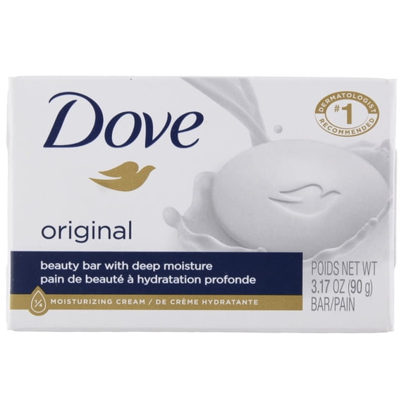 Dove Beauty Bar, White 3.15 oz (Pack of 3)