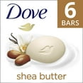 thumbnail image 1 of Dove Beauty Bar Women's Bath Soap Moisturizing Gentle All Skin Shea Butter & Vanilla, 3.75 oz 6 Bars, 1 of 12