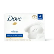 Dove Beauty Bar Women's Bath Soap Original Deep Moisturizing All Skin, 3.75 oz 4 Bars