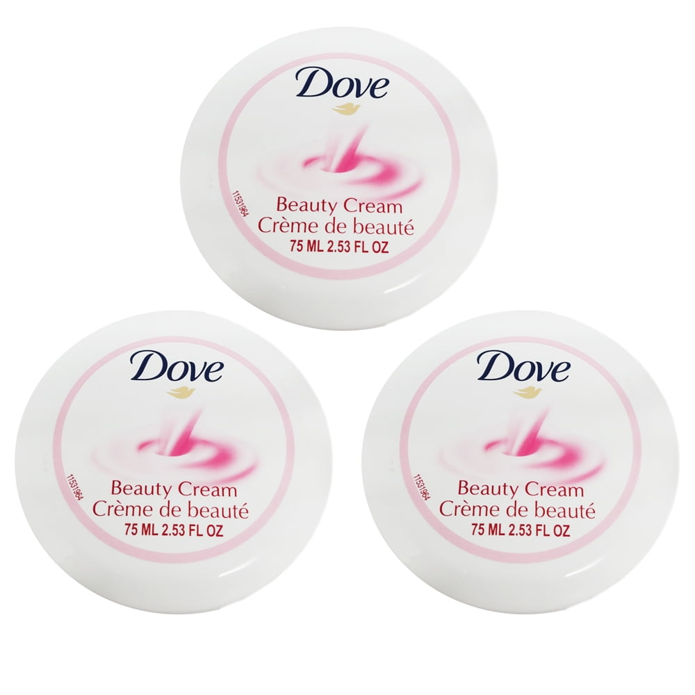 Dove Beauty Cream. Body Moisturizers. All Skin Types. Non-Oily. 2.53 fl.oz. Pack of 3