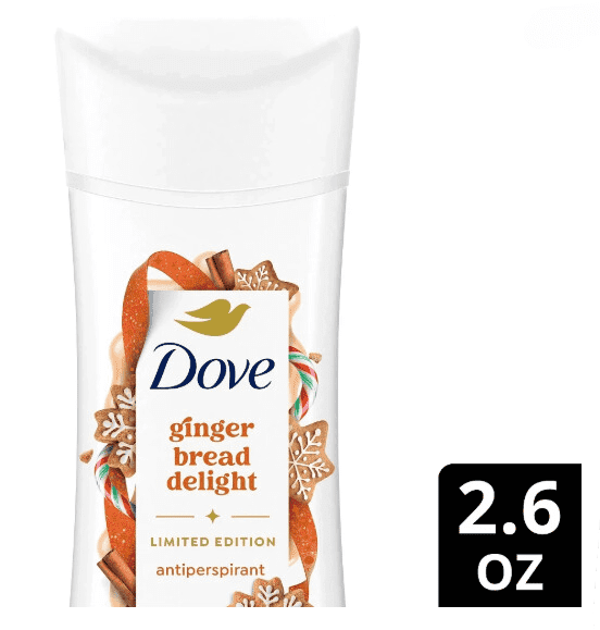 Dove Beauty Limited Edition Holiday Treat Antiperspirant Deodorant - Travel  Size - Gingerbread Delight - 2.6oz - Walmart.com