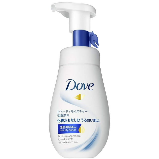 Dove Beauty Moisture Creamy Foam Face Cleanser, Nourishing Facial Wash, 160ml