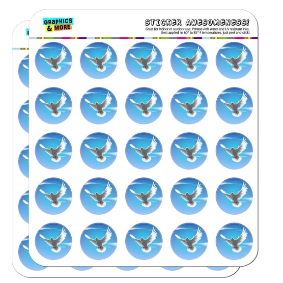 Dove Bird Flying In the Sky Planner Calendar Scrapbooking Crafting Stickers