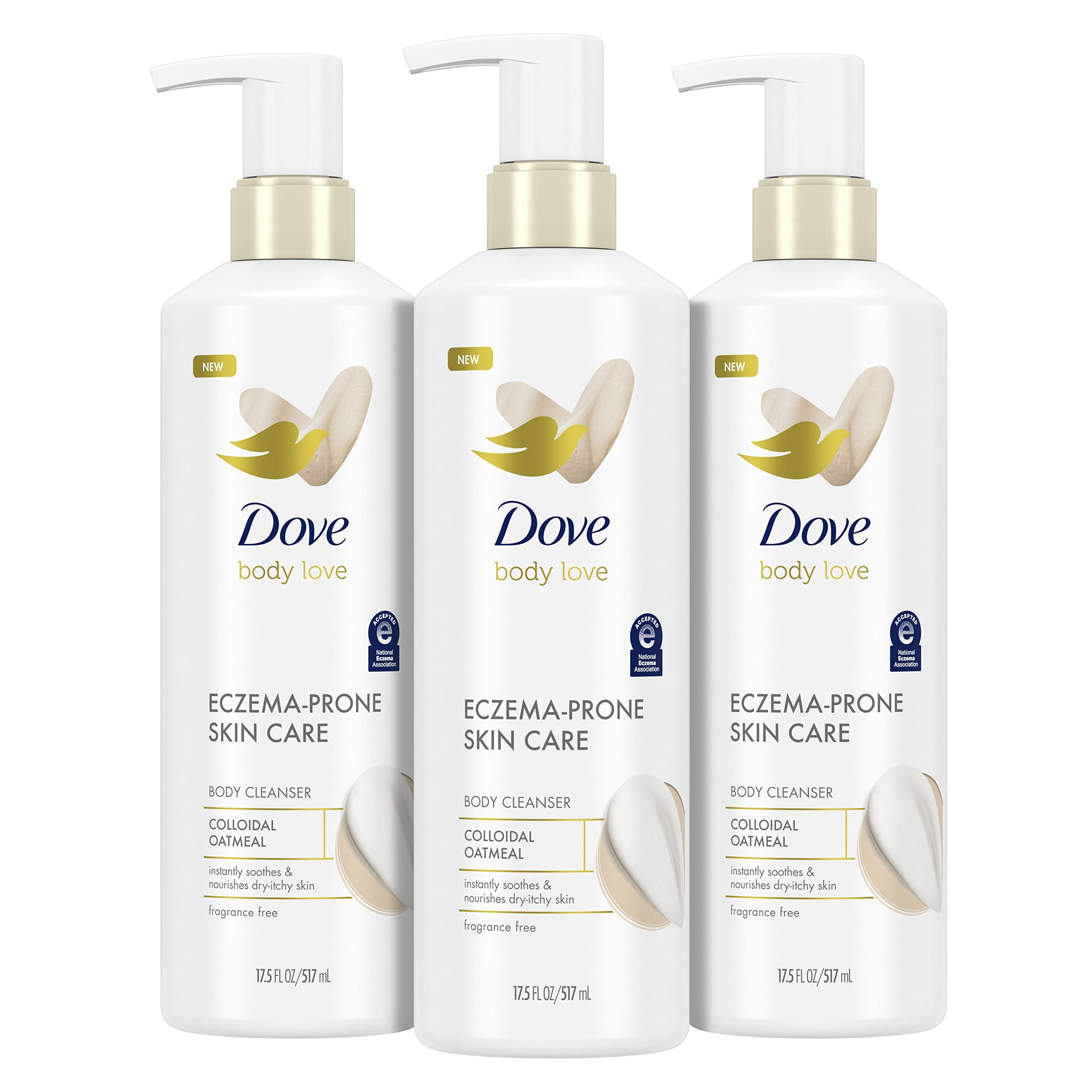 Dove Body Love Body Cleanser EczemaProne Skin Care Colloidal Oatmeal 3