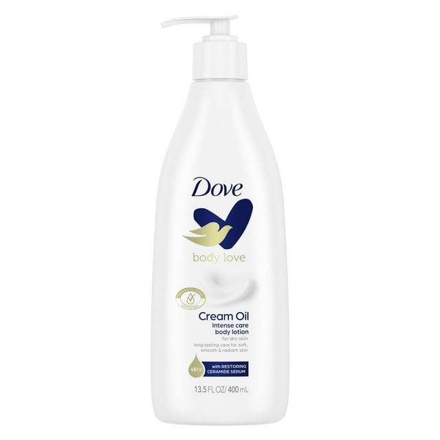 Dove Body Love Intense Care Non Greasy Body Lotion Cream Oil, 13.5 fl