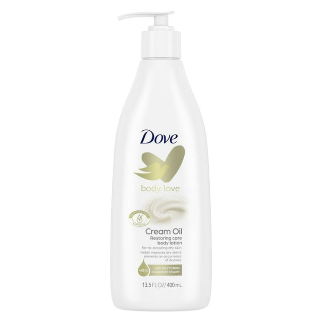 Dove Body Love Restoring Care Non Greasy Body Lotion Cream Oil, 13.5 fl
