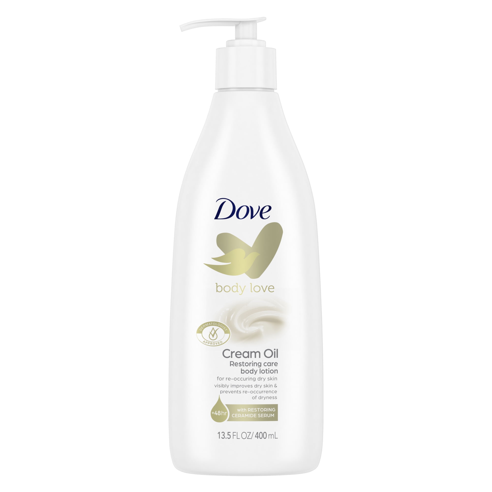 Dove Body Love Restoring Care Non Greasy Body Lotion Cream Oil for Dry Skin 13.5 fl oz