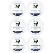 Dove Body Love Rich Nourishment Cream, Face, Hand & Body Lotion for Extremely Dry Skin, Fast-Absorbing 72-Hour Moisturizing Cream with Ceramide Serum, Travel Size, 2.53 Oz Pack of 6