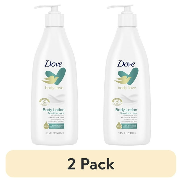 (2 pack) Dove Body Love Sensitive Care Softening Non Greasy Body Lotion