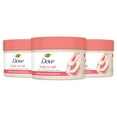 Dove Body Scrub White STF9 Peach & Crushed Rice 3 Count for Visibly