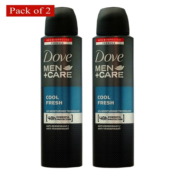 Dove Body Spray Anti-Per Cool Fresh For Men 150ml (Pack of 2)