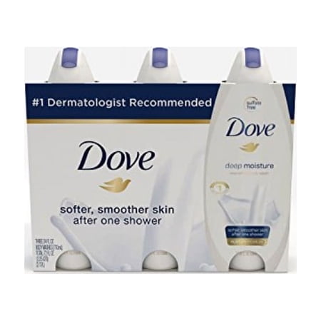 Dove Body Wash Deep Moisture 24 oz, Pack of 3