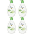 thumbnail image 1 of Dove Body Wash Deeply Nourishing W/Pump Cucumber Hand Wash Liquid Soap 1L-4 Pack, 1 of 3