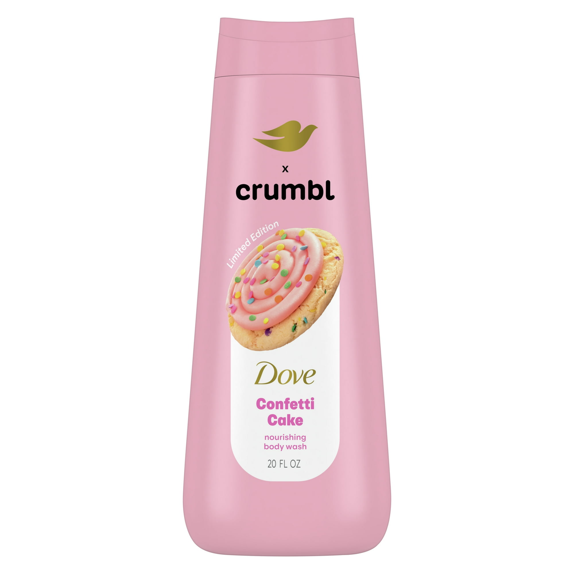 Dove Crumbl Moisturizing Liquid Body Wash Confetti Cake, 20 oz