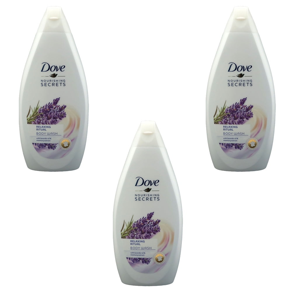 Dove Body Wash Relaxing Ritual 500ml (Pack of 3)