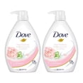 thumbnail image 1 of Dove Body Wash, Rose Soothing Rose and Aloe Vera Scent, 33.8 Ounce Pump Bottle-Pack of 2, 1 of 3