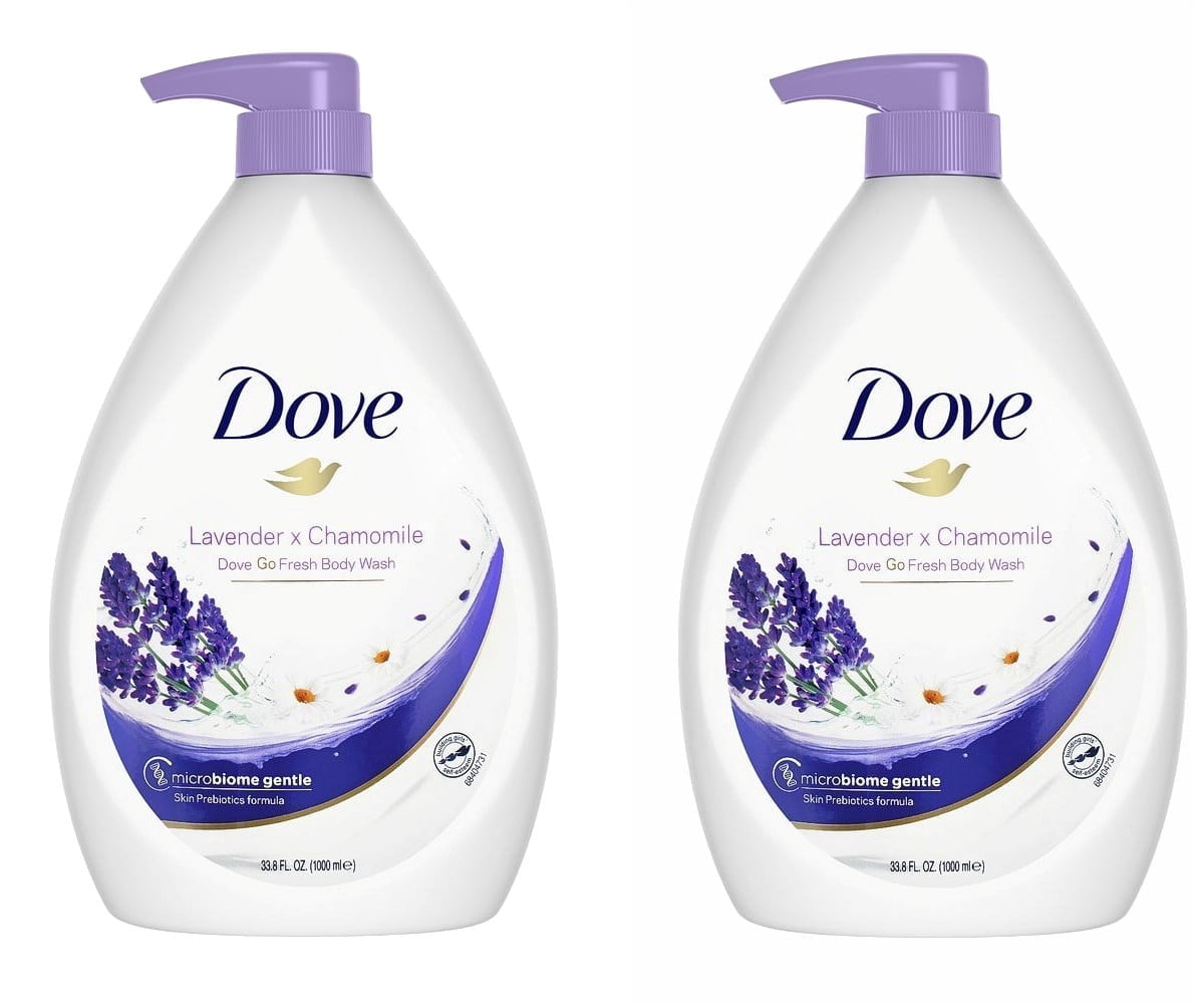 Dove Body Wash Shower Gel with Pump Flavor:Lavender Packs:Pack of 2
