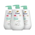 Dove Body Wash With Pump Sensitive Skin 3 Count Hypoallergenic, Paraben