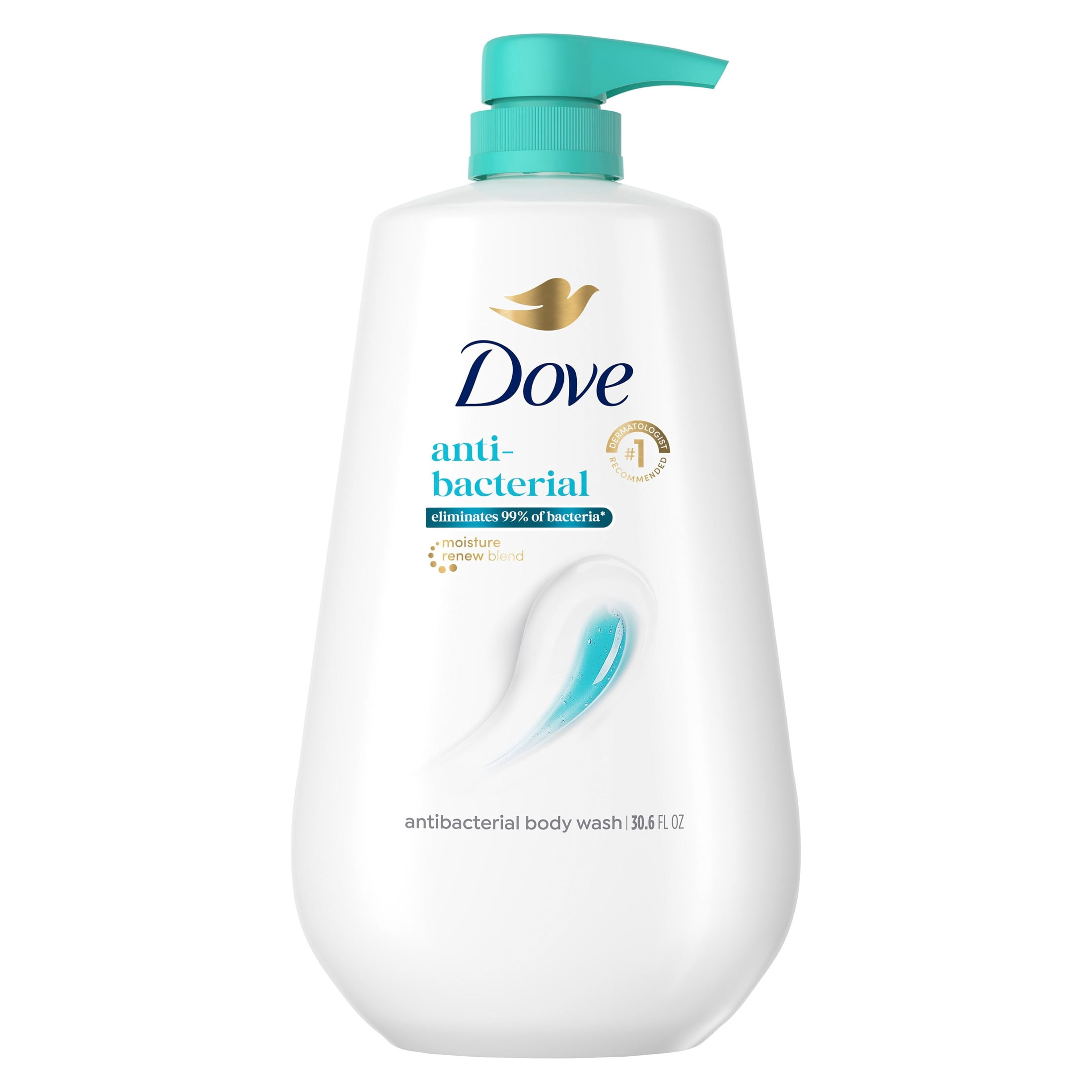 Dove Body Wash With Pump For All Skin Types Antibacterial Protects From Dryness ,30.6 fl oz