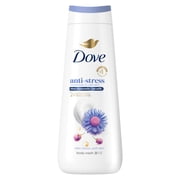 Dove Body Wash For 24hr Lotion-Soft Skin Anti-Stress Blue Chamomile & Oat Milk Moisturizing Skin Cleanser With No Sulfates No Parabens ,20 fl oz