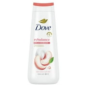 Dove Body Wash for Women Moisturizing Rebalance White Peach & Rice Milk Cleanser All Skin, 20 oz