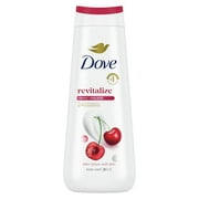 PR Dove Body Wash for Women Moisturizing Revitalize Cherry & Chia Milk Cleanser, 20 oz