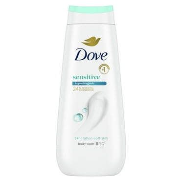 Dove Body Wash for Women Moisturizing Sensitive Skin Gentle Hypoallergenic All Skin, 11 oz