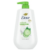 Dove Body Wash for Women Moisturizing with Pump Refresh Cucumber and Green Tea with No Sulfates No Parabens 30.6 oz