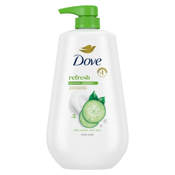 Dove Body Wash With Pump Refresh Cucumber & Green Tea, 30.6 fl oz