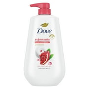 Dove Body Wash for Women Rejuvenating Pomegranate & Hibiscus All Skin, 30.6 oz with Pump