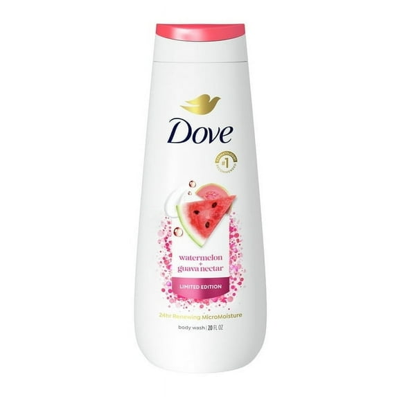 Dove Body Wash for Women Watermelon & Guava, 20 oz - 2 Pack