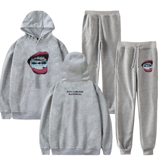 Dove Cameron Merch Hoodie and SWEATPANTS set pop print Unisex Casual Street Clothing