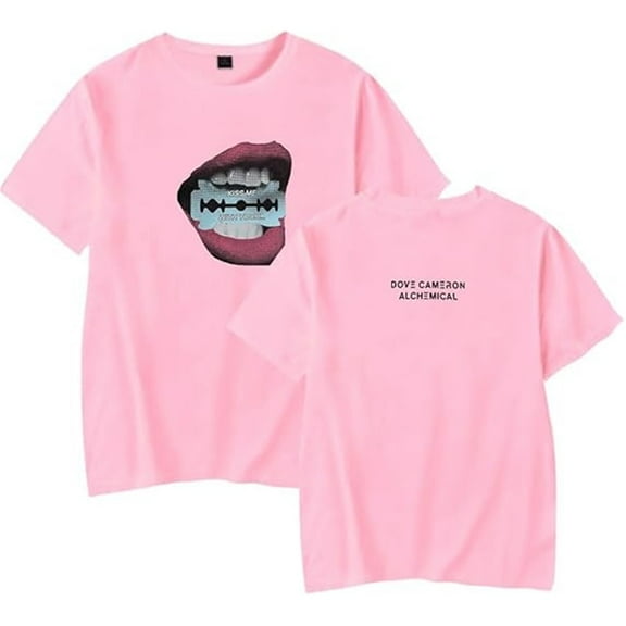Dove Cameron Merch T-shirt New Round Neck Short Sleeve Men's And Women's Casual Street Wear