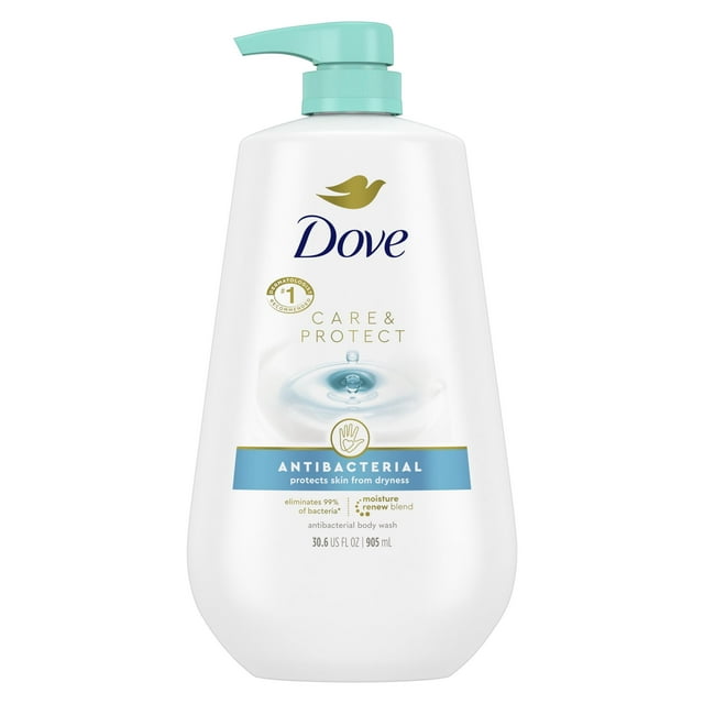Dove Care and Protect Daily Use Antibacterial Hand Soap, 34 fl oz