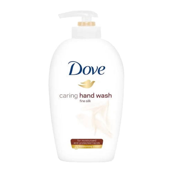Dove Caring Hand Wash, Fine Silk, 250 Ml/8.45 Oz Pack of 6