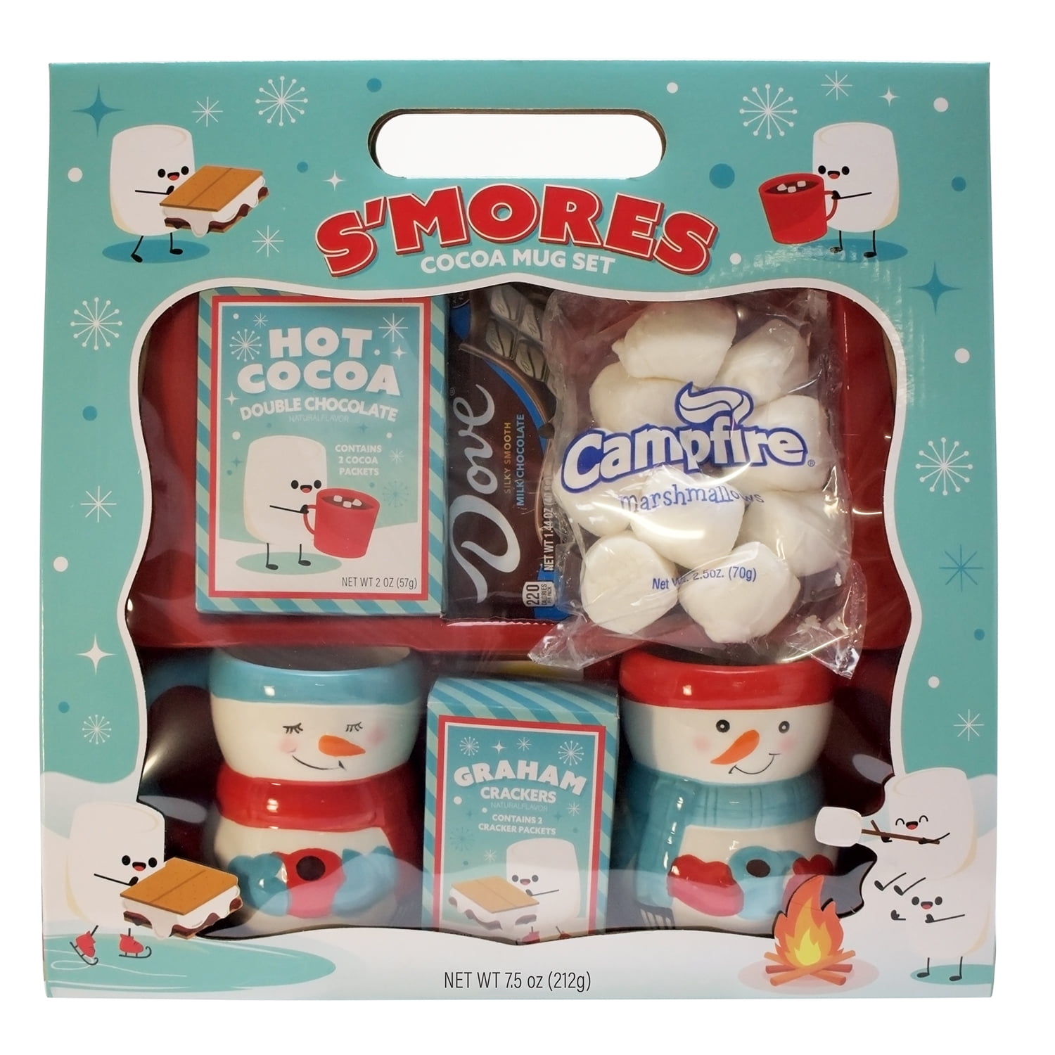 Dove Chocolate Smores Mug Gift Set with Cocoa Mix and Candy, 8.94oz