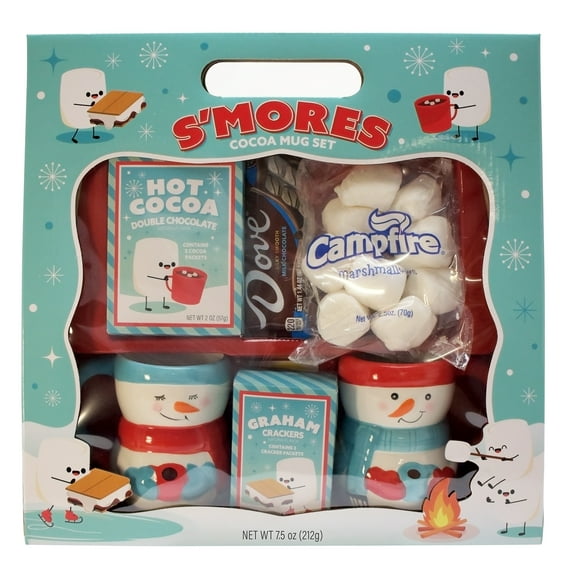 Dove Chocolate S’mores Mug Gift Set with Cocoa Mix and Candy, 8.94oz