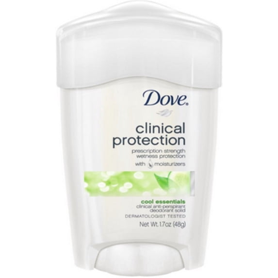 Dove Clinical Protection Anti-Perspirant Deodorant Solid, Cool Essentials 1.70 oz (Pack of 6)