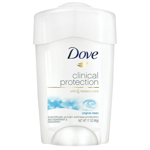 Dove Clinical Protection Antiperspirant Deodorant Stick Original Clean, 1.7 oz