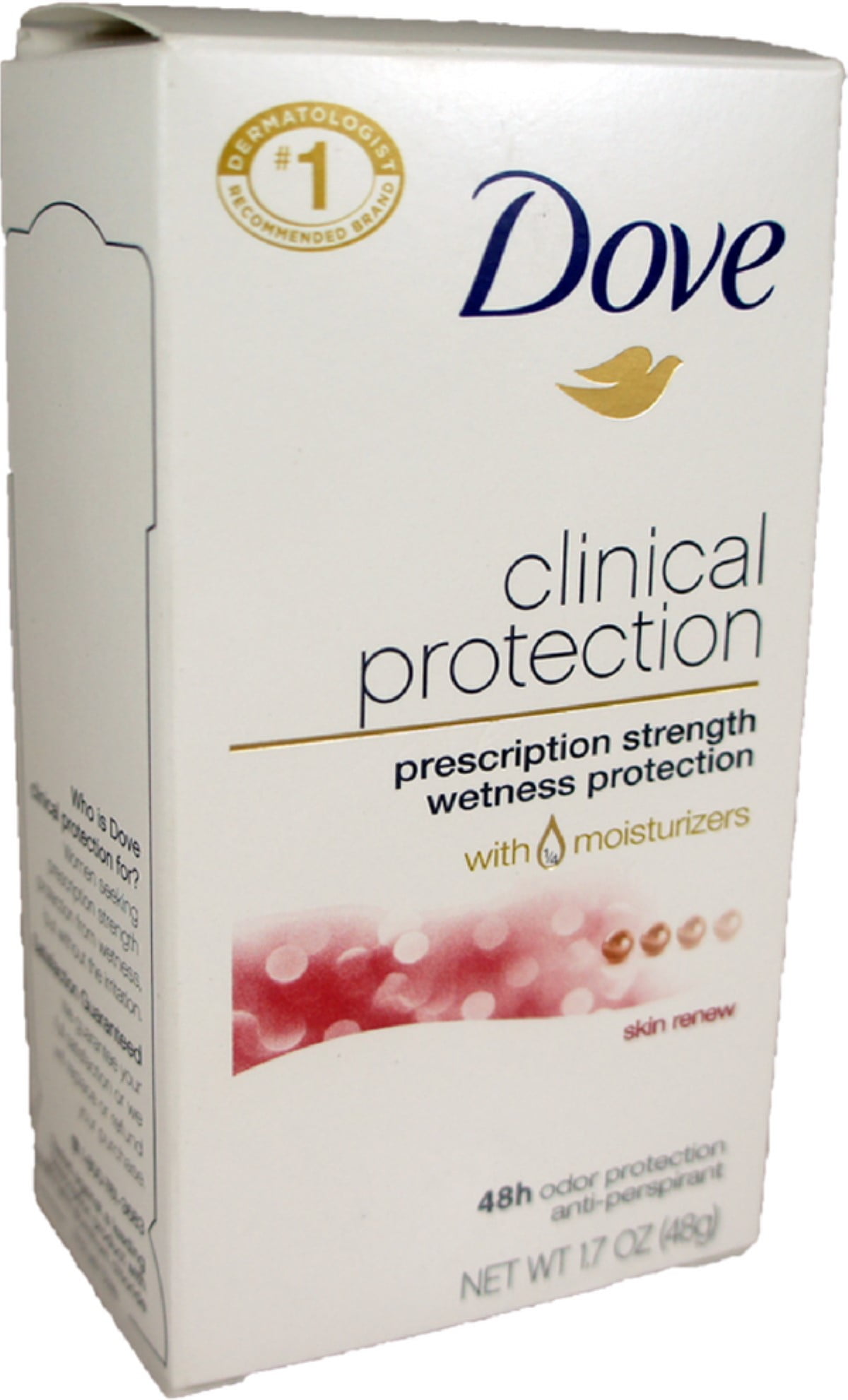 Dove Clinical Protection Antiperspirant & Deodorant, Skin Renew 1.7 oz (Pack of 2)