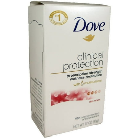 Dove, Clinical Protection, Prescription Strength, Anti-Perspirant Deodorant, Skin Renew, 1.7 oz (48 g) Pack of 3