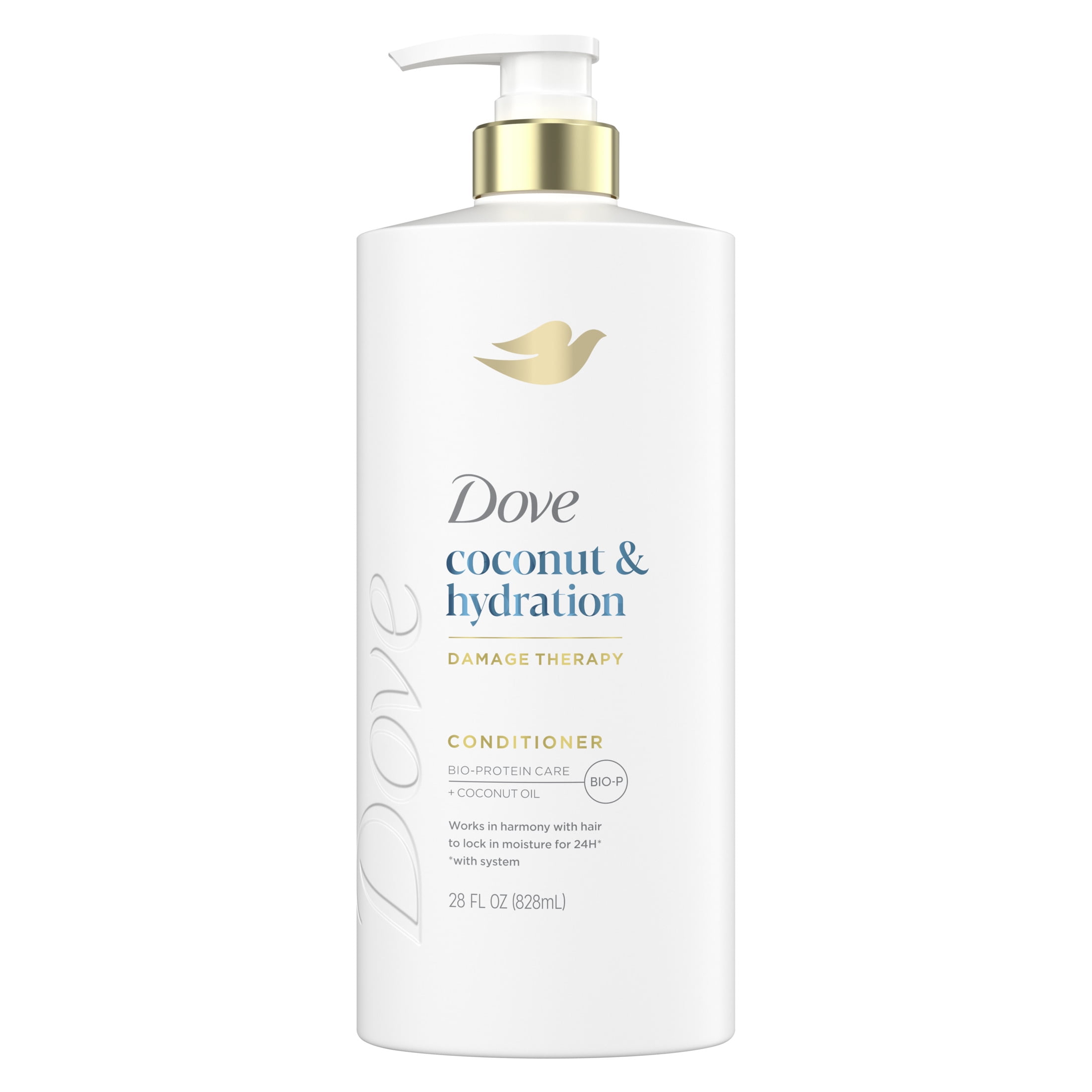 Dove Conditioner for Women Coconut & Hydration with Bio-Protein Care Technology and Coconut Oil, 28 oz