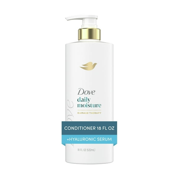 Dove Conditioner for Women Daily Moisture with Bio-Protein Care Technology and Hyaluronic Serum, 18 fl oz